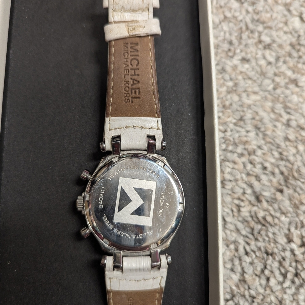 Michael kors White leather watch - Picture 3 of 4